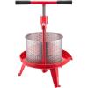 imageVEVOR 369 Gal14L Fruit Wine Press Stainless Steel Basket with Crossbeam and Triangular Structure Manual Juice Maker Cider Apple Grape Tincture Making Press with THandle for Kitchen HomeStainless steel
