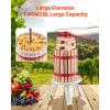 imageVEVOR 369 Gal14L Fruit Wine Press Stainless Steel Basket with Crossbeam and Triangular Structure Manual Juice Maker Cider Apple Grape Tincture Making Press with THandle for Kitchen HomeSolid wood