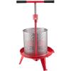 imageVEVOR 369 Gal14L Fruit Wine Press Stainless Steel Basket with Crossbeam and Triangular Structure Manual Juice Maker Cider Apple Grape Tincture Making Press with THandle for Kitchen HomeStainless steel