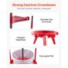 imageVEVOR 369 Gal14L Fruit Wine Press Stainless Steel Basket with Crossbeam and Triangular Structure Manual Juice Maker Cider Apple Grape Tincture Making Press with THandle for Kitchen HomeStainless steel