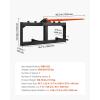 imageVEVOR 39quot Hay Spear Bale Spears 1600lbs Loading Capacity Skid Steer Loader Tractor Bucket Attachment with 2pcs 175quot Stabilizer Spears and 60quot Chain Quick Attach Spike ForksSquare type