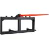 imageVEVOR 39quot Hay Spear Bale Spears 1600lbs Loading Capacity Skid Steer Loader Tractor Bucket Attachment with 2pcs 175quot Stabilizer Spears and 60quot Chain Quick Attach Spike ForksSquare type