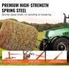 imageVEVOR 39quot Hay Spear Bale Spears 1600lbs Loading Capacity Skid Steer Loader Tractor Bucket Attachment with 2pcs 175quot Stabilizer Spears and 60quot Chain Quick Attach Spike ForksThreepoint type