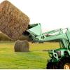 imageVEVOR 39quot Hay Spear Bale Spears 1600lbs Loading Capacity Skid Steer Loader Tractor Bucket Attachment with 2pcs 175quot Stabilizer Spears and 60quot Chain Quick Attach Spike ForksHorizontal type
