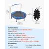 imageVEVOR 3FT Trampoline 36quot IndoorOutdoor for Toddlers Foldable Mini Baby With Foam Handle Recreational Birthday GiftBold Support  Galaxy Pattern
