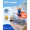 imageVEVOR 3FT Trampoline 36quot IndoorOutdoor for Toddlers Foldable Mini Baby With Foam Handle Recreational Birthday GiftBold Support  Galaxy Pattern