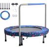 imageVEVOR 3FT Trampoline 36quot IndoorOutdoor for Toddlers Foldable Mini Baby With Foam Handle Recreational Birthday GiftBold Support  Galaxy Pattern