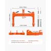 imageVEVOR 3Point Quick Hitch with 2 in Receiver 3000 Lbs Lift Capacity 3Pt Hitch with 5 Level Adjustable Bolt Adaptation to Category 1 ampamp 2 Tractor Heavy Duty 3 Point Attachments OrangeOrange