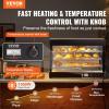 imageVEVOR 3Tier Commercial Food Warmer Display 1200W Food Display Warmer with Light Adjustable Shelf and Temperature Display 86185 Steam Heating 111L for Hamburger Pizza Bread Fried ChickenSCCJ602