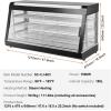 imageVEVOR 3Tier Commercial Food Warmer Display 1200W Food Display Warmer with Light Adjustable Shelf and Temperature Display 86185 Steam Heating 111L for Hamburger Pizza Bread Fried ChickenSCCJ603