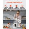 imageVEVOR 3in1 Multifunctional Stand Mixer 6QT Stainless Steel Bowl 660W 6P Speeds Tilthead Food Mixer with Dough Hook Wire Whip Flat Beater Meat Grinder Juice Blender for Baking Mixing Black6 QTWhite