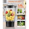 imageVEVOR 3in1 Multifunctional Stand Mixer 6QT Stainless Steel Bowl 660W 6P Speeds Tilthead Food Mixer with Dough Hook Wire Whip Flat Beater Meat Grinder Juice Blender for Baking Mixing Black3in16 QTBlack