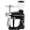 imageVEVOR 3in1 Multifunctional Stand Mixer 6QT Stainless Steel Bowl 660W 6P Speeds Tilthead Food Mixer with Dough Hook Wire Whip Flat Beater Meat Grinder Juice Blender for Baking Mixing Black3in16 QTBlack