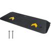 imageVEVOR 3quot Rise Rubber Threshold Ramp for DoorwayDoor Ramp with NonSlip Textured Surface33069lbs Load Capacity Rubber Curb Ramp for Wheelchair and ScooterBlack