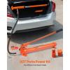 imageVEVOR 4 Ton Porta Power Kit Portable Hydraulic Jack with 39 ft12 m Oil Hose Auto Body Frame Repair Kit with Storage Case for Car Repair Truck Farm 8800 LBS20 Ton