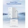 imageVEVOR 40300 Micron Sediment Filter 20GPM Spin Down Water Filter Reusable Upgrade Flushable PreFiltration Whole House Sediment Filter for WellCity Water Brass Head 34quot FNPT  1quot MNPT400 GPD RO System