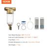 imageVEVOR 40300 Micron Sediment Filter 20GPM Spin Down Water Filter Reusable Upgrade Flushable PreFiltration Whole House Sediment Filter for WellCity Water Brass Head 34quot FNPT  1quot MNPT40300m Prefilter