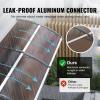 imageVEVOR 40quot x 40quot UPF 50 Polycarbonate Window Door Awning Canopy Modern Style Brown Board ampamp Black Bracket Front Door Overhang AwningBrown Board  Black Bracket