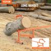 imageVEVOR 48quot Timberjack Log Lifter Adjustable Heavy Duty Log Roller Cant Hook Log Jack with Rubber Grip ampamp Triangular Support Log Cant Hook Logging Tools for Rolling and Lifting Logs up to 25quot DiaSteel Handle Dual Feet 48