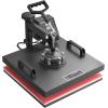 imageVEVOR 5 in 1 Heat Press Machine Heat Transfer Machine with 30 oz Tumbler Press 15 x 15 inch 360 Swing Away TShirt Pressing Fast Even Heating for TShirtsMugsPlatesHats BlackBlue8 in 1 Black15x15