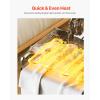 imageVEVOR 5 in 1 Heat Press Machine Heat Transfer Machine with 30 oz Tumbler Press 15 x 15 inch 360 Swing Away TShirt Pressing Fast Even Heating for TShirtsMugsPlatesHats BlackBlue5in112x15Black