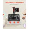 imageVEVOR 5 in 1 Heat Press Machine Heat Transfer Machine with 30 oz Tumbler Press 15 x 15 inch 360 Swing Away TShirt Pressing Fast Even Heating for TShirtsMugsPlatesHats BlackBlue5in112x15Black