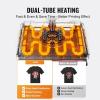 imageVEVOR 5 in 1 Heat Press Machine Heat Transfer Machine with 30 oz Tumbler Press 15 x 15 inch 360 Swing Away TShirt Pressing Fast Even Heating for TShirtsMugsPlatesHats BlackBlue5 in 1 Blue15x1530OZ