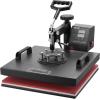 imageVEVOR 5 in 1 Heat Press Machine Heat Transfer Machine with 30 oz Tumbler Press 15 x 15 inch 360 Swing Away TShirt Pressing Fast Even Heating for TShirtsMugsPlatesHats BlackBlue8 in 1 Black15x15