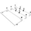 imageVEVOR 54quot Van Roof Ladder Racks 600 lbs Capacity HeavyDuty Steel Roof Racks for Van Drilling Racks with Straps Fit for Ford Transit 150 250 350 20152022 2 BarsWhite