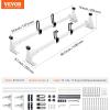imageVEVOR 54quot Van Roof Ladder Racks 600 lbs Capacity HeavyDuty Steel Roof Racks for Van Drilling Racks with Straps Fit for Ford Transit 150 250 350 20152022 2 BarsWhite