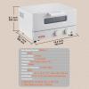 imageVEVOR 5IN1 Steam Oven Toaster 12L Convection Oven 1300W Steam Toaster Oven Countertop Combo with Grill Pizza Pan Gloves 2 Slices Toast 6inch Pizza Home and Commercial Use
