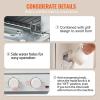 imageVEVOR 5IN1 Steam Oven Toaster 12L Convection Oven 1300W Steam Toaster Oven Countertop Combo with Grill Pizza Pan Gloves 2 Slices Toast 6inch Pizza Home and Commercial Use