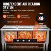 imageVEVOR 5Pan Commercial Food Warmer 5 x 206QT Electric Steam Table 3750W Professional Buffet Catering Food Warmer with Acrylic Sneeze Guard Food Grade Stainless Steel Server for Party Restaurant3 Pan