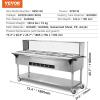 imageVEVOR 5Pan Commercial Food Warmer 5 x 206QT Electric Steam Table 3750W Professional Buffet Catering Food Warmer with Acrylic Sneeze Guard Food Grade Stainless Steel Server for Party Restaurant5 Pot with Guard