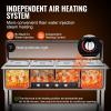imageVEVOR 5Pan Commercial Food Warmer 5 x 206QT Electric Steam Table 3750W Professional Buffet Catering Food Warmer with Acrylic Sneeze Guard Food Grade Stainless Steel Server for Party Restaurant4 Pot with Guard