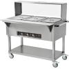 imageVEVOR 5Pan Commercial Food Warmer 5 x 206QT Electric Steam Table 3750W Professional Buffet Catering Food Warmer with Acrylic Sneeze Guard Food Grade Stainless Steel Server for Party Restaurant3 Pot with Guard