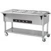 imageVEVOR 5Pan Commercial Food Warmer 5 x 206QT Electric Steam Table 3750W Professional Buffet Catering Food Warmer with Acrylic Sneeze Guard Food Grade Stainless Steel Server for Party Restaurant4 Pans