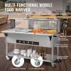 imageVEVOR 5Pan Commercial Food Warmer 5 x 206QT Electric Steam Table 3750W Professional Buffet Catering Food Warmer with Acrylic Sneeze Guard Food Grade Stainless Steel Server for Party Restaurant4 Pot with Guard