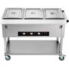 imageVEVOR 5Pan Commercial Food Warmer 5 x 206QT Electric Steam Table 3750W Professional Buffet Catering Food Warmer with Acrylic Sneeze Guard Food Grade Stainless Steel Server for Party Restaurant3 Pan
