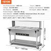 imageVEVOR 5Pan Commercial Food Warmer 5 x 206QT Electric Steam Table 3750W Professional Buffet Catering Food Warmer with Acrylic Sneeze Guard Food Grade Stainless Steel Server for Party Restaurant4 Pot with Guard