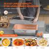 imageVEVOR 5Pan Commercial Food Warmer 5 x 206QT Electric Steam Table 3750W Professional Buffet Catering Food Warmer with Acrylic Sneeze Guard Food Grade Stainless Steel Server for Party Restaurant4 Pans