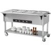 imageVEVOR 5Pan Commercial Food Warmer 5 x 206QT Electric Steam Table 3750W Professional Buffet Catering Food Warmer with Acrylic Sneeze Guard Food Grade Stainless Steel Server for Party Restaurant4 Pans