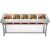 imageVEVOR 5Pan Commercial Food Warmer 5 x 206QT Electric Steam Table 3750W Professional Buffet Catering Food Warmer with Acrylic Sneeze Guard Food Grade Stainless Steel Server for Party Restaurant5 Pot