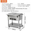 imageVEVOR 5Pan Commercial Food Warmer 5 x 206QT Electric Steam Table 3750W Professional Buffet Catering Food Warmer with Acrylic Sneeze Guard Food Grade Stainless Steel Server for Party Restaurant2Pan