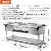 imageVEVOR 5Pan Commercial Food Warmer 5 x 206QT Electric Steam Table 3750W Professional Buffet Catering Food Warmer with Acrylic Sneeze Guard Food Grade Stainless Steel Server for Party Restaurant5Pan