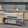 imageVEVOR 5Pan Commercial Food Warmer 5 x 206QT Electric Steam Table 3750W Professional Buffet Catering Food Warmer with Acrylic Sneeze Guard Food Grade Stainless Steel Server for Party Restaurant4 Pans