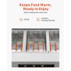imageVEVOR 5Pan Commercial Food Warmer 5 x 206QT Electric Steam Table 3750W Professional Buffet Catering Food Warmer with Acrylic Sneeze Guard Food Grade Stainless Steel Server for Party Restaurant3Pan
