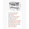 imageVEVOR 5Pan Commercial Food Warmer 5 x 206QT Electric Steam Table 3750W Professional Buffet Catering Food Warmer with Acrylic Sneeze Guard Food Grade Stainless Steel Server for Party Restaurant3Pan