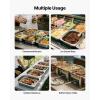 imageVEVOR 6 Pack Hotel Pans Full Size 6Inch Stainless Steel Steam Table PansAntiJam Catering Trays for Steam Tables for Home Party Restaurant Hotel Buffet25 4 Pack