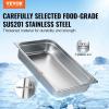imageVEVOR 6 Pack Hotel Pans Full Size 6Inch Stainless Steel Steam Table PansAntiJam Catering Trays for Steam Tables for Home Party Restaurant Hotel Buffet4 Deep 1 PackThickened